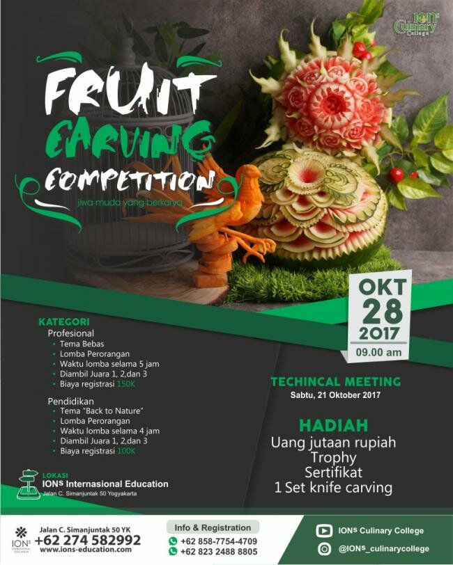 Fruit Carving Competition in Yogyakarta